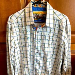 NEW Robert Graham Classic Fit Shirt Large $198